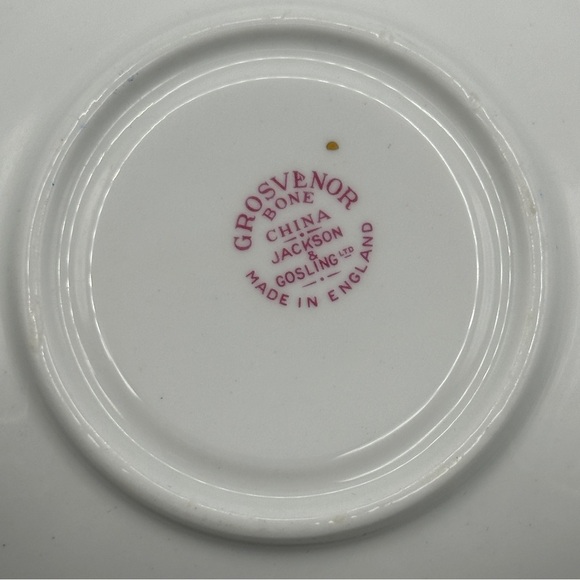 Jackson and Gosling Grosvenor Bone China Blue Floral Tea Cup and Saucer Set - Picture 5 of 10